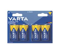 4 piles alcalines Varta Longlife Power D