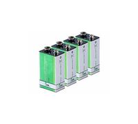 TKA 4 piles bloc 9V (6LR61) lithium Super-Longlife