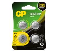 4 Piles CR2032 GP Bouton Lithium 3V
