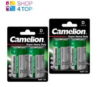 4 PILES D CAMELION R20P LONG LIFE SUPER HEAVY DUTY 1.5V UM1 5600mAh 2BL NEUVES