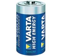 4 piles D (LR20) alcalines 1,5V Varta High Energy