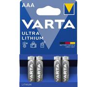 4 Piles Lithium AAA / LR03 Varta Ultra Lithium