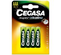 4 piles LR03 / LR3 AAA CEGASA SUPER ALCALINE