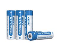 4 Piles Rechargeables AA / HR6 NiMH 1.2V 2600mAh Xtar