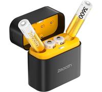 4 Piles Rechargeables Aa Lithium-Ion Avec Chargeur 4 Chargeur,1,5v 3600 Mwh Haute Capacité Rechargeable Aa Batteries,Jusqu'à 2000+ Cycles