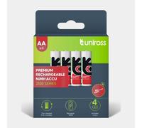 4 Piles Rechargeables AA / LR6 2100mAh Uniross Premium Accu