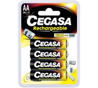 4 piles rechargeables accu AA LR6 1.2V 2100mAh