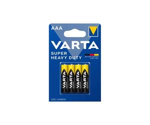 4 Piles Salines AAA / LR03 Varta Super Heavy Duty