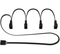 4-Pin PWM Fan Splitter Cable - Câble d'extension PST pour 4 Ventilateurs de boîtier, câble de Partage PWM, connecteur Multi-Ventilateur, câble d'extension, câble en Y.[S572]