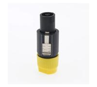 4 PIN Speaker Speakon Plug NL4FC Male Jack 4 Pole Speakon Connector Polo Cable Wire Stereo Jack Male(Yellow)