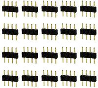 4 Pin Strip Light Connector RGB Ribbon Connector Male to Male Adapter Connector Connector Accessories 20 pieces Nice processing