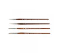 Pinceau Raphael Série 8504 MARTRE IMTATION Sable, Set 4 pcs 6/0, 3/0, 2/0,0. (Raphael France)