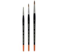 4 Pinceaux - Rond - Aquarelle - Raphaël - N°0 - N°1 - N°2 - Da Vinci - N°0