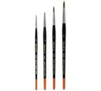 4 Pinceaux Ronds Kolinsky S Raphaël N°5/0 N°0 N°1 N°2 Martre Série 8404