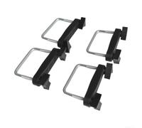 4 Pinces en U 6cm pour Galeries de Toit, Fixation 4 Pinces en | Universelle Outil pour Coffre de Toit et Porte-Bagages, Clips de Serrage Robustes ABS et Métal pour Voiture