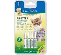 4 Pipettes Insectifuges pour Chatons moins de 2 kg formule renforcée - Francodex