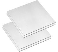 4 plaques d'aluminium 6061 T6 - Feuille plate de 2 mm d'épaisseur avec film protecteur for le bricolage et l'industrie(150x100x2mm)