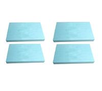 4 plaques de mousse de polyuréthane expansé pour rembourrage de coussins canapés chaises palettes de jardin protection emballage modélisme densité 30 kg/m³, 40 x 30 x 1 cm, bleu clair