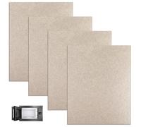 4 plaques mica pour four micro-ondes, 15 x 12 cm, disques mica pour micro-ondes Waveguide, couverture universelle pour micro-ondes, plaque de mica de rechange