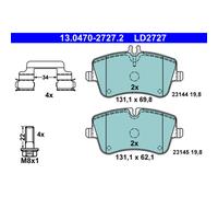4 Plaquettes De Frein Ate 13-0470-2727-2-02