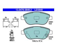 4 Plaquettes De Frein Ate 13-0470-3840-2-02