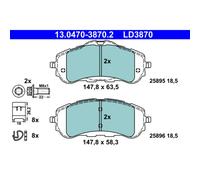 4 Plaquettes De Frein Ate 13-0470-3870-2-02