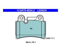 Plaquettes de frein 13.0470-4834.2 ATE pour VW TOUAREG