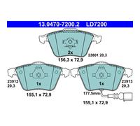 4 Plaquettes De Frein Ate 13-0470-7200-2-02
