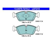 4 Plaquettes De Frein Ate 13-0470-7215-2-02