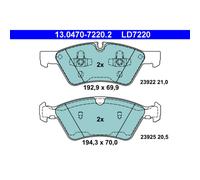 4 Plaquettes De Frein Ate 13-0470-7220-2-02