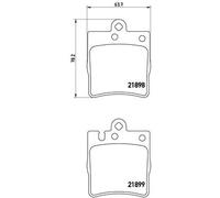 4 Plaquettes De Frein Brembo P50033