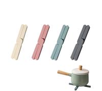 4 Plat Silicone Dessous de Plat Pliable,Dessous de Plat Pliables en Silicone Tapis Pliables Résistants à Chaleur Dessous de Antidérapant pour casseroles Chaudes faltbare Topfuntersetzer aus Silikon