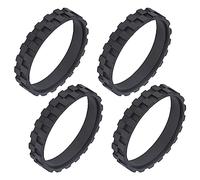 4 Pneus Caoutchouc Remplacement Compatible avec irobot Roomba, remplacement de pneus antidérapants, pneus de roues faciles à assembler compatibles avec les modèles irobot Roomba