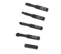 4 Po 1 les Pinceaux de Maquillage Télescopiques - Lèmes Rétractables Portables, Sourcils, Brosses Cosmétiques à Paupières, Compacte et Adaptée aux Voyages, Noir (BLACK)