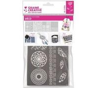 4 pochoirs pâte polymère 11,4 x 15,3 cm - Déco