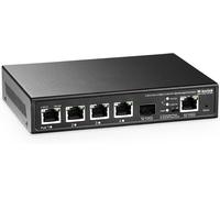 4 Port 2.5G Poe Managed Switch With 1 Port 10G Ethernet Port,1 Port 10G Sfp+ Slot,Ieee8023Af/At Poe 65W,Metal Web Managed Fanless Small Network Switch