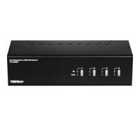 4-PORT DISPLAY PORT KVM SWITCH DUAL MONITOR