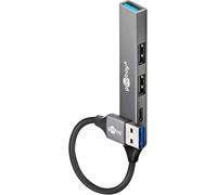 4-Port Usb 3.2 Hub Slim/Multiconnecteur, 5 Gbits, Hub/Splitter A Vers 3X A Et 1X C Multiport Adapter Hub 3.0/74458[Z461]