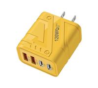 4 Port USB -C Wall Chargeur - Bloc de Charge Rapide | Adaptateur Mural pour Plusieurs appareils, Bloc de Charge Universel à Haute Vitesse Compatible avec Les tablettes et Les téléphones Portable