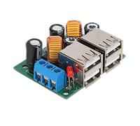 4 Port USB, Convertisseur d'alimentation Carte d'alimentation Tension de Tension Convertisseurs Module de Conversion DC 12V 24V 40V à 5V 5A E