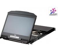 4-Port USB HDMI Multi-View Dual Rail WideScreen LCD KVM Switch