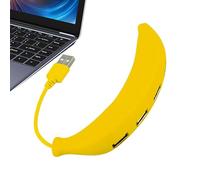 4 Port USB Splitter - Gelb Grün ABS Gehäuse 500 Mha Ausgangsstrom, Plug Play Anschlussstück, Computer Zubehör | Schnelle Daten Synchronisation Für Schreibtisch Reisen Büro, Hochgeschwindigkeits Adapte