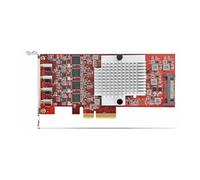 4-Port USB Type-C PCIe Card, USB-C 10Gb, 4x Controllers, TAA - Adaptateur USB - PCIe 3.0 x4 profil bas - USB-C 3.2 Gen 2 x 4 - Conformité TAA