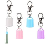4 Porte-Clés pour Baume à Lèvres 0,5 oz pour les Vendredis d'Été, Porte-Clés Créatifs pour Gloss Capuchons de Rechange Pratiques et Portables Gloss (4 Couleurs)