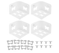 4 porte-draps de pack, pinces de feuille d'angle avec sangles élastiques pour ajustement de matelas sécurisé et attaches de feuille de lit invisible pour chambre à coucher (Transparent)