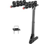 4 porte-vélos pour l'attelage de remorque, pliables, pivotant vers le bas, porte-vélos pour voiture, camion, SUV, interface rectangulaire