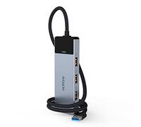 4 Ports Hub USB, HOPDAY Hub USB 3.2, Adaptateur multiport Répartiteur USB 10 Gbps Data Hub avec câble d'extension de 50 cm pour MacBook Air/Pro, iMac, Dell, HP, Surface, PC, Tesla modèle 3, HHD