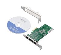 4 ports RJ45 Gigabit Ethernet Card Low Profile & Full Height Supports Support PCI-E X4 X8 X16 Accessoires informatiques