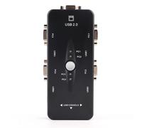 4 ports USB 2.0 KVM VGA/SVGA moniteur Hub ordinateur boîtier de commutation adaptateur dispositifs pour PC clavier Mou
