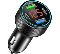 4 Ports USB C Cigarette Lighter, 66W QC3.0 Cigarette Lighter Charger & PD 30W Car Charger with LED Voltmeter for MacBook Pro, iPhone, iPad, Samsung Galaxy Phone Devices